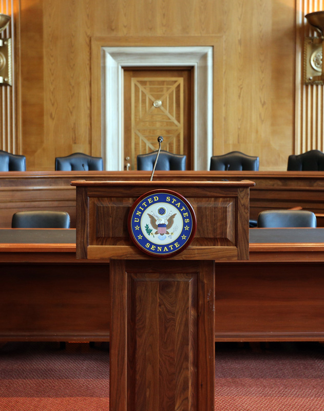 US Senate podium